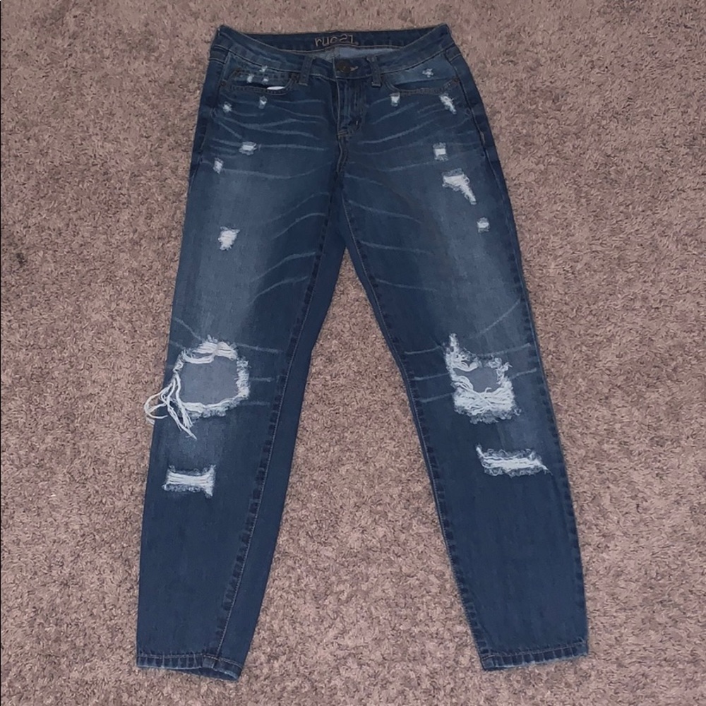 Boyfriend jeans, mid rise